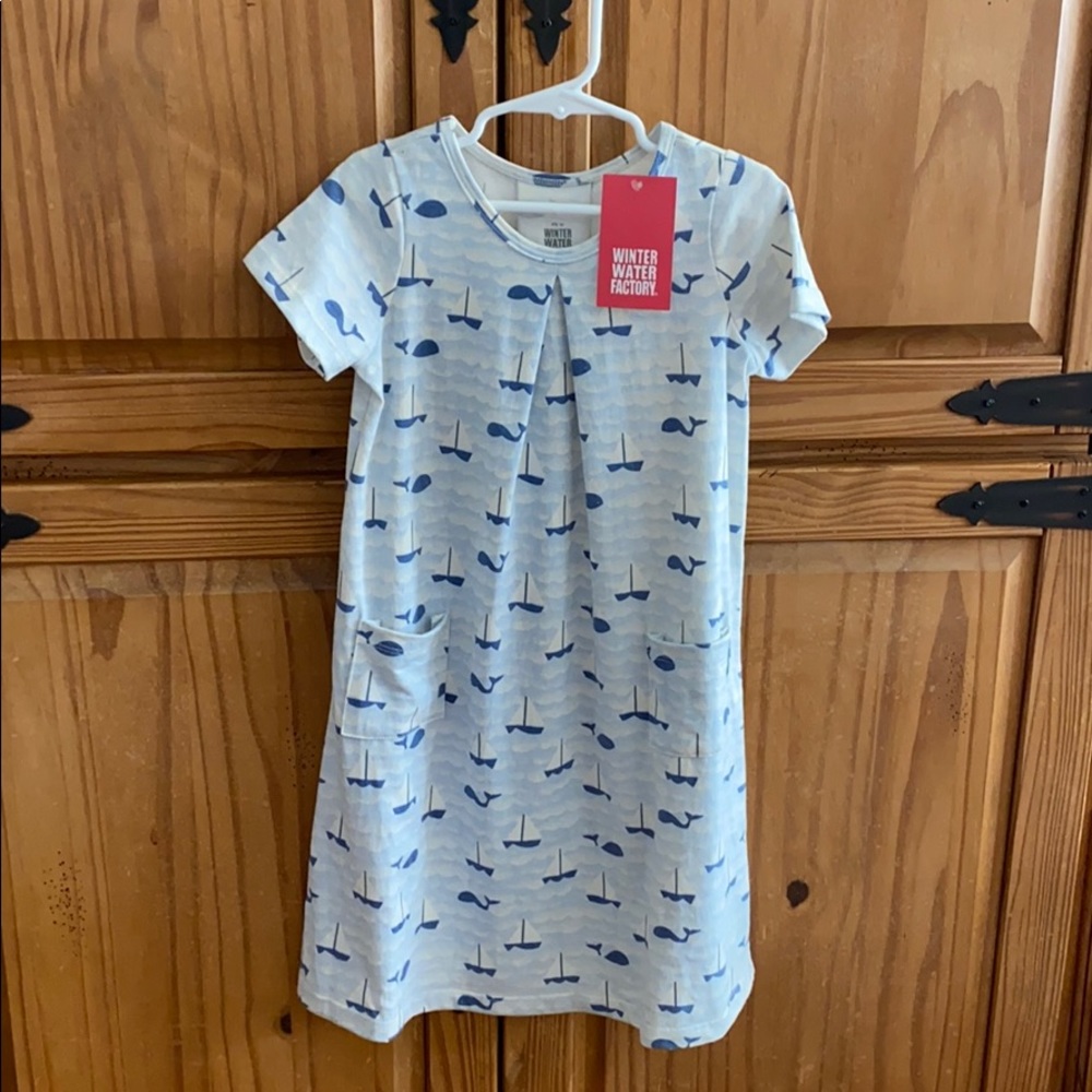 NWT Winter Water Factory 100% Organic Cotton Dress